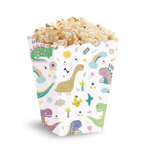 Pudełka na popcorn dinozaury 5 szt
