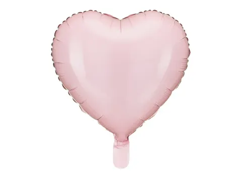 Balon foliowy SERCE 45cm jasny róż