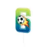 Świeczka cyfra 6 piłka nożna football