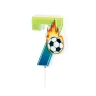 Świeczka cyfra 7 piłka nożna football