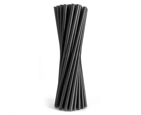 Słomki SHAKE a'200 wielokrotnego użytku 7,5x190mm Czarne GoDan