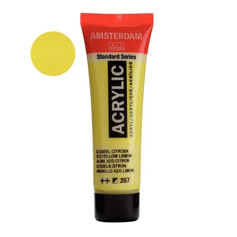 Farba akrylowa Amsterdam Acrylic 20 ml - 267 Azo yellow lemon