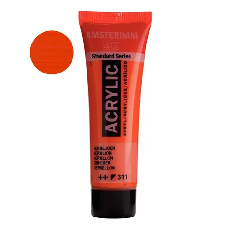 Farba akrylowa Amsterdam Acrylic 20 ml - 311 Vermilion