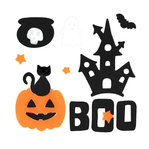 Naklejki żelowe na okno na Halloween