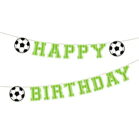 Baner urodzinowy happy birthday piłka nożna 250 cm