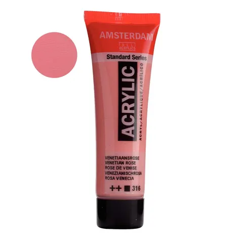 Farba akrylowa Amsterdam Acrylic 20 ml - 316 Venetian rose