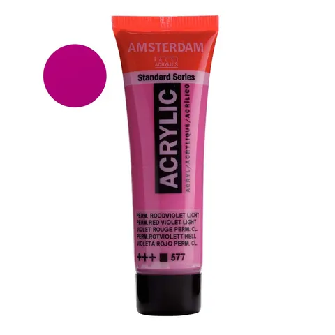 Farba akrylowa Amsterdam Acrylic 20 ml - 577 Permanent red violet light