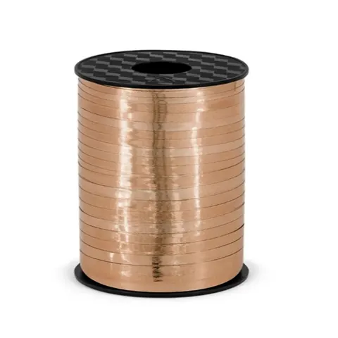 Wstążka do balonów błyszcząca rose gold 225 m