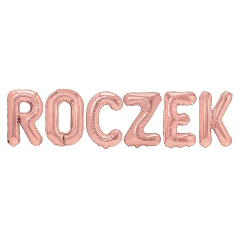 Balon foliowy napis ROCZEK rose gold
