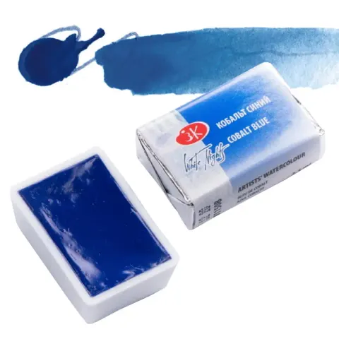 Farba akwarelowa Białe Noce kostka - 508 Cobalt Blue