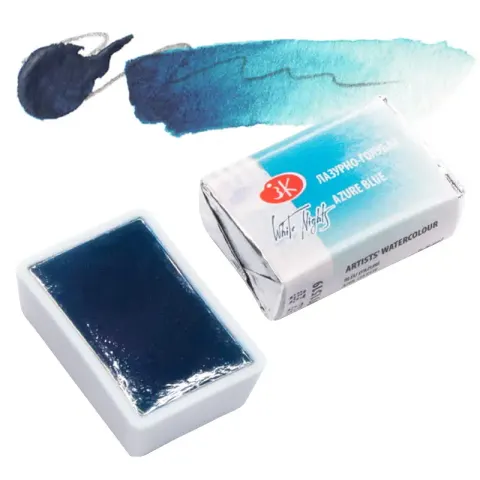 Farba akwarelowa Białe Noce kostka - 519 Azure Blue