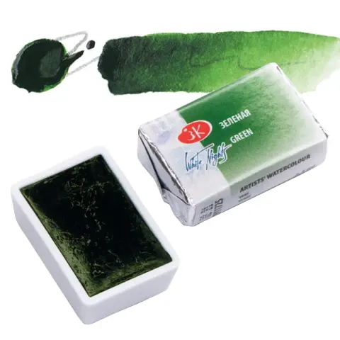 Farba akwarelowa Białe Noce kostka - 725 Green