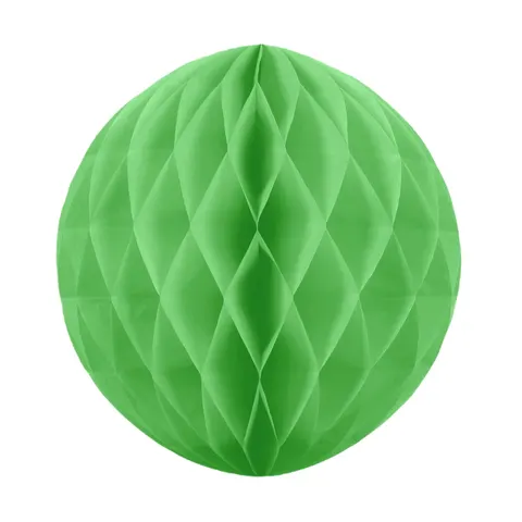 Kula bibułowa Honeycomb zielona 20 cm