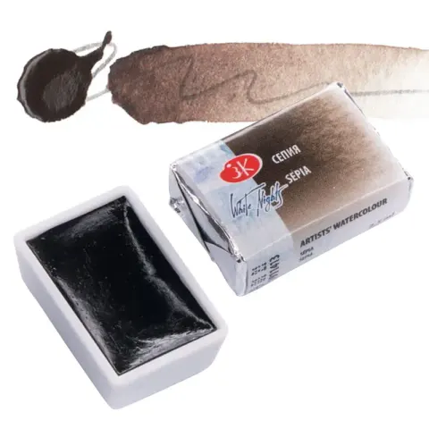 Farba akwarelowa Białe Noce kostka - 413 Sepia