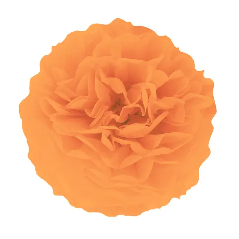 Pompon bibułowy pomarańczowy 25 cm