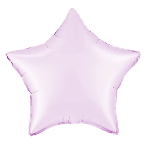 Balon foliowy Gwiazda liliowy matowy 45 cm