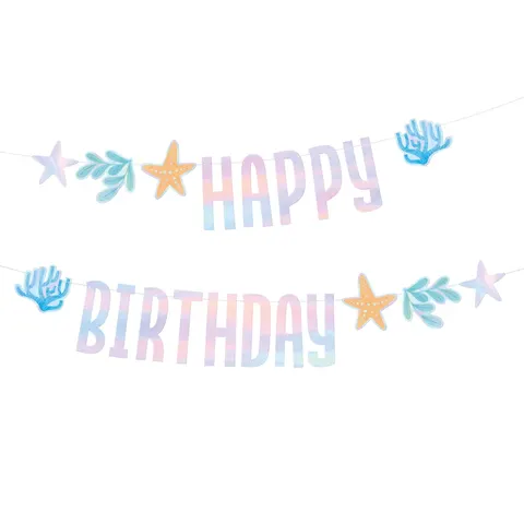 Baner urodzinowy Happy Birthday Ocean 240 cm