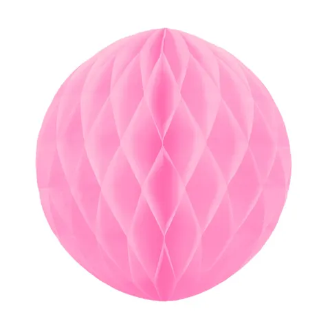 Kula bibułowa Honeycomb różowa 30 cm