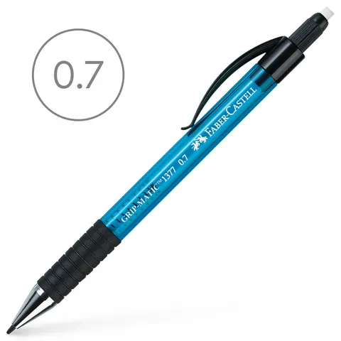 Ołówek automatyczny Faber-Castell Grip Matic - 0.7 mm, niebieski
