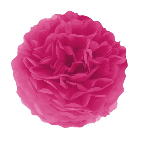 Pompon bibułowy różowy 35 cm