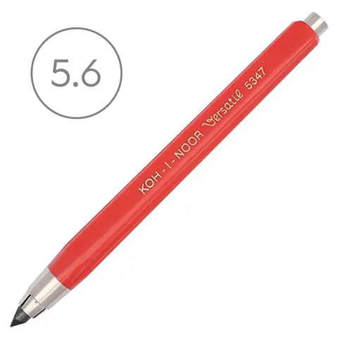 Ołówek automatyczny „Kubuś” Koh-I-Noor - 5.6 mm, czerwony