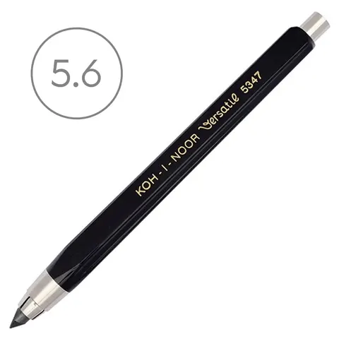 Ołówek automatyczny Kubuś Koh-I-Noor - 5.6 mm, czarny
