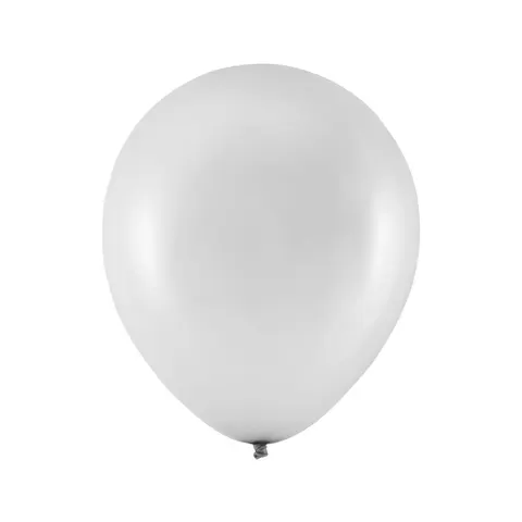 Balony metaliczne srebrne 5 cali 20 szt