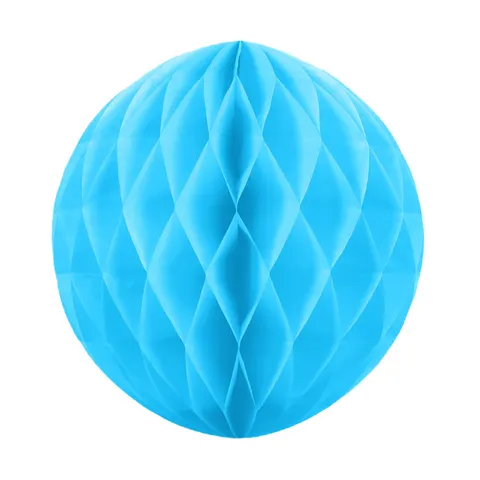 Kula bibułowa Honeycomb niebieska 30 cm
