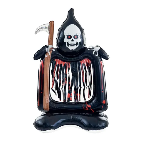 Balon foliowy stojący Śmierć z kosą Halloween 160 cm