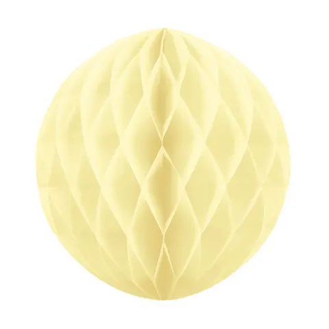 Kula bibułowa Honeycomb kremowa 30 cm