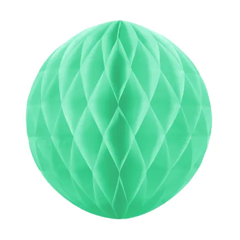Kula bibułowa Honeycomb turkusowa 30 cm