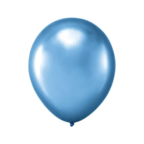 Balony chrom niebieskie 10 cali 10 szt
