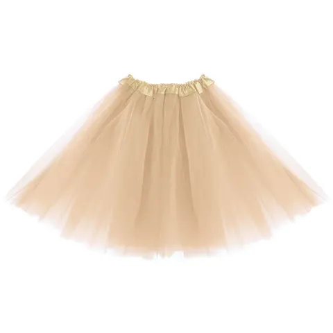 Spódniczka tiulowa tutu beżowa 40 cm