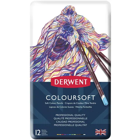Zestaw kredek Derwent Coloursoft -12 szt.