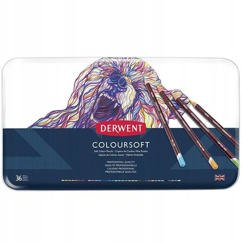 Zestaw kredek Derwent Coloursoft - 36 szt.