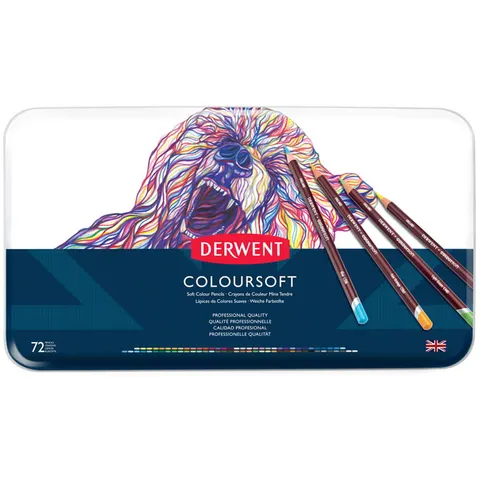 Zestaw kredek Derwent Coloursoft - 72 szt.