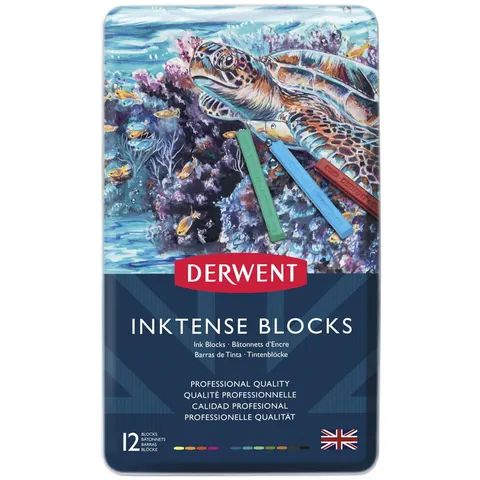 Zestaw sztyftów Inktense Blocks Derwent - 12 szt.