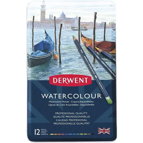 Zestaw kredek akwarelowych Derwent Watercolour - 12 szt.