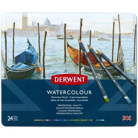 Zestaw kredek akwarelowych Derwent Watercolour - 24 szt.