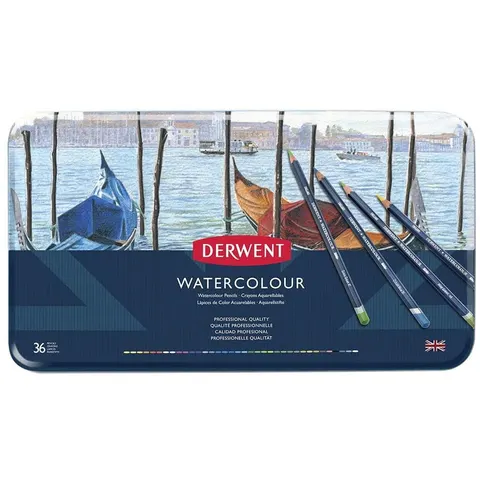 Zestaw kredek akwarelowych Derwent Watercolour - 36 szt.