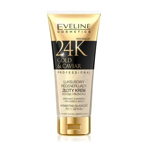 EVELINE Regenerujący krem do rąk GOLD CAVIAR 24K, 100 ml