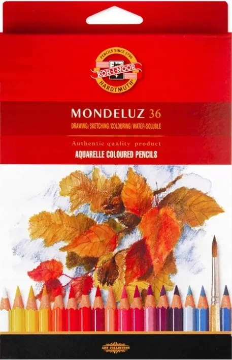 Kredki akwarelowe 36 kolorów mondeluz KOH-I-NOOR