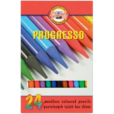 Kredki Progresso, zestaw 24 szt. Koh I Noor