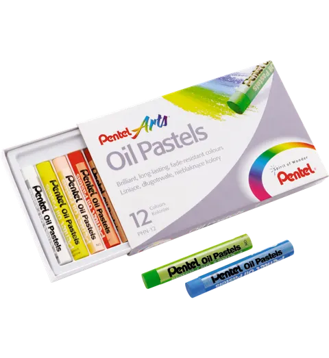 Pastele olejne Pentel, zestaw 12 szt