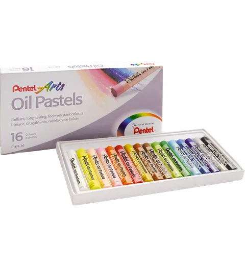 Pastele olejne Pentel, zestaw 16 szt