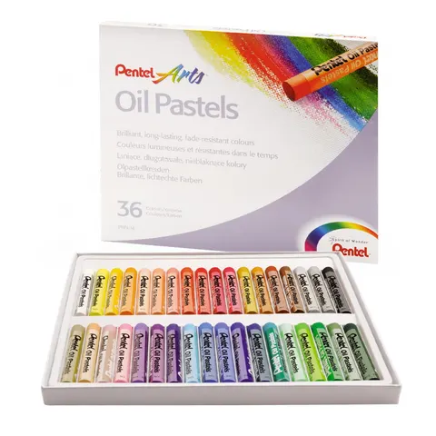 Pastele olejne Pentel zestaw 36 szt.