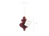 Bombka papierowa honeycomb Sopelek burgund 10 cm x 15 cm
