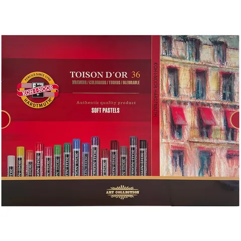 Pastele suche TOISON D'OR Koh-I-Noor 36 szt