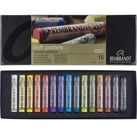 Pastele suche Rembrandt zestaw 15 szt. General Selection