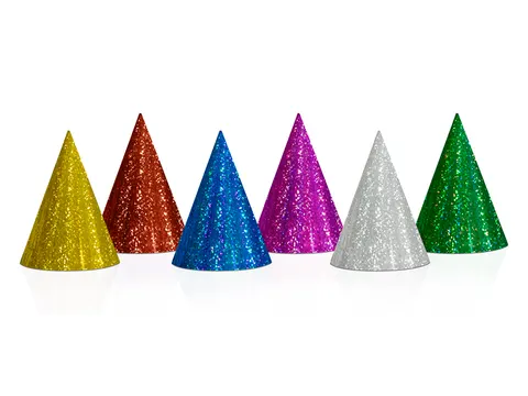 Czapeczki holograficzne 16 cm